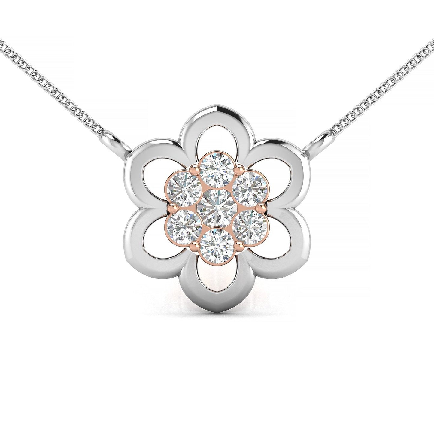 Pure Elegance Two Tone Pendant