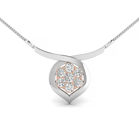 Halo Shine Two Tone Pendant