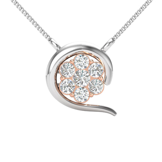 Radiant Bloom Two Tone Pendant