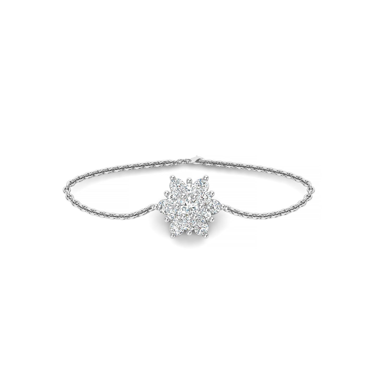 Platinum Daisy Bracelet