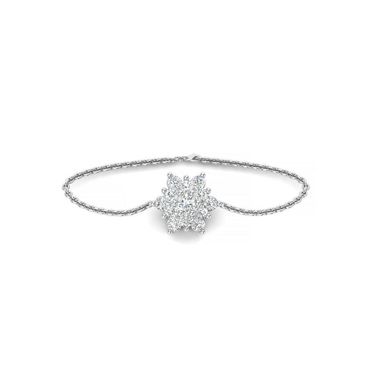 Platinum Daisy Bracelet
