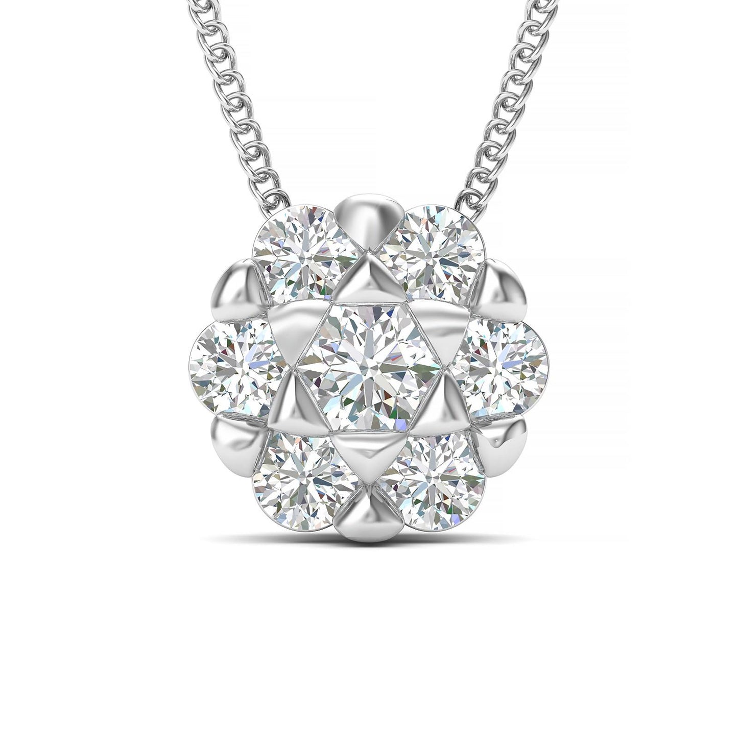 Serenity Sparkle Platinum Pendant