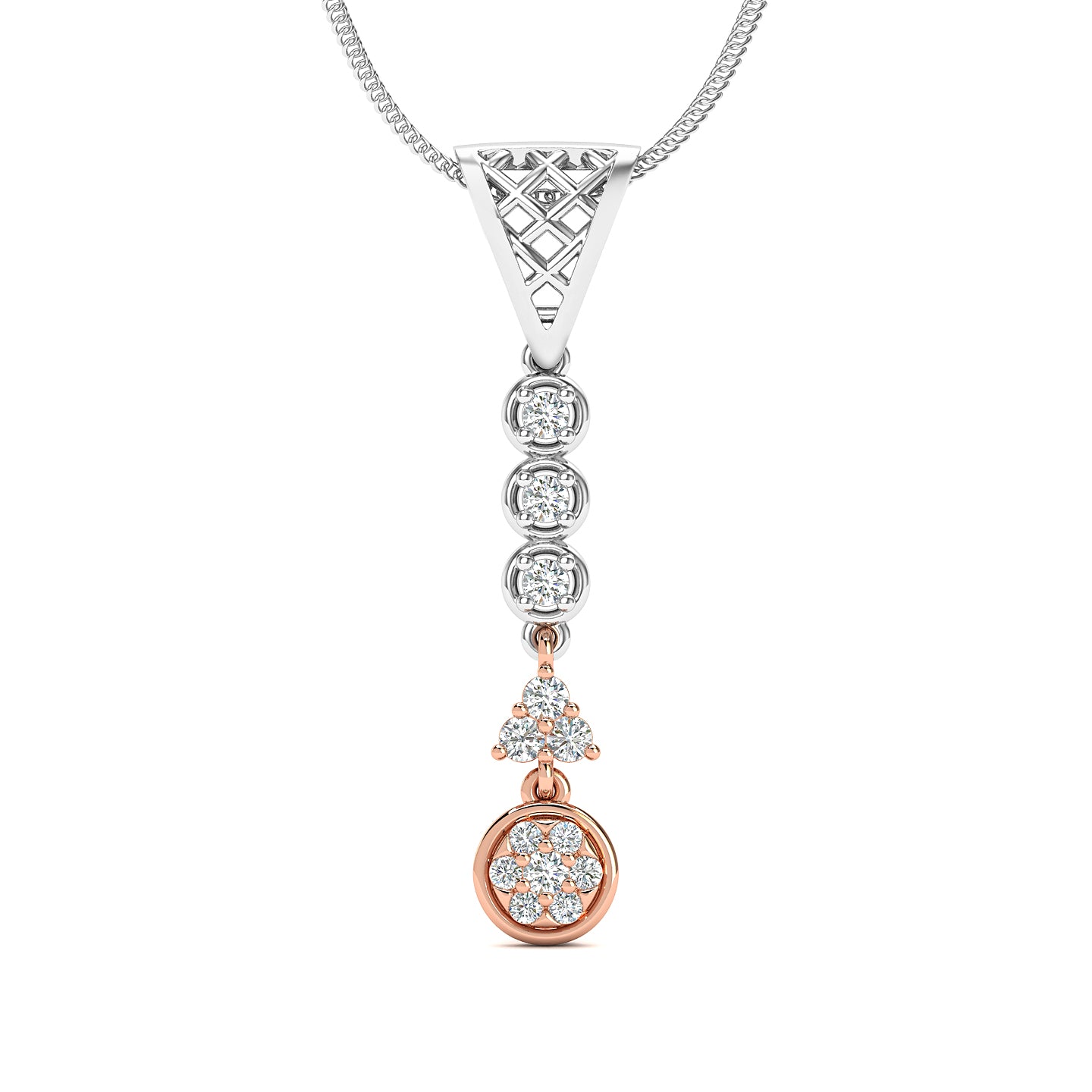 Glacial Dream Two Tone Pendant