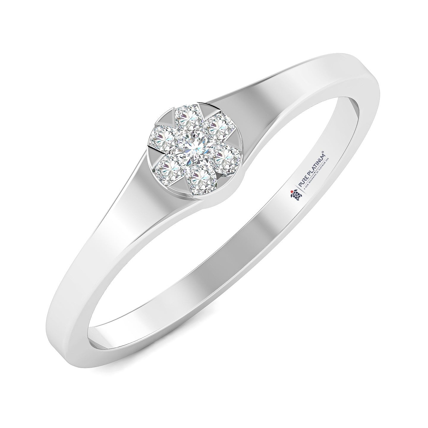 Sparkle Eternal Platinum Ring