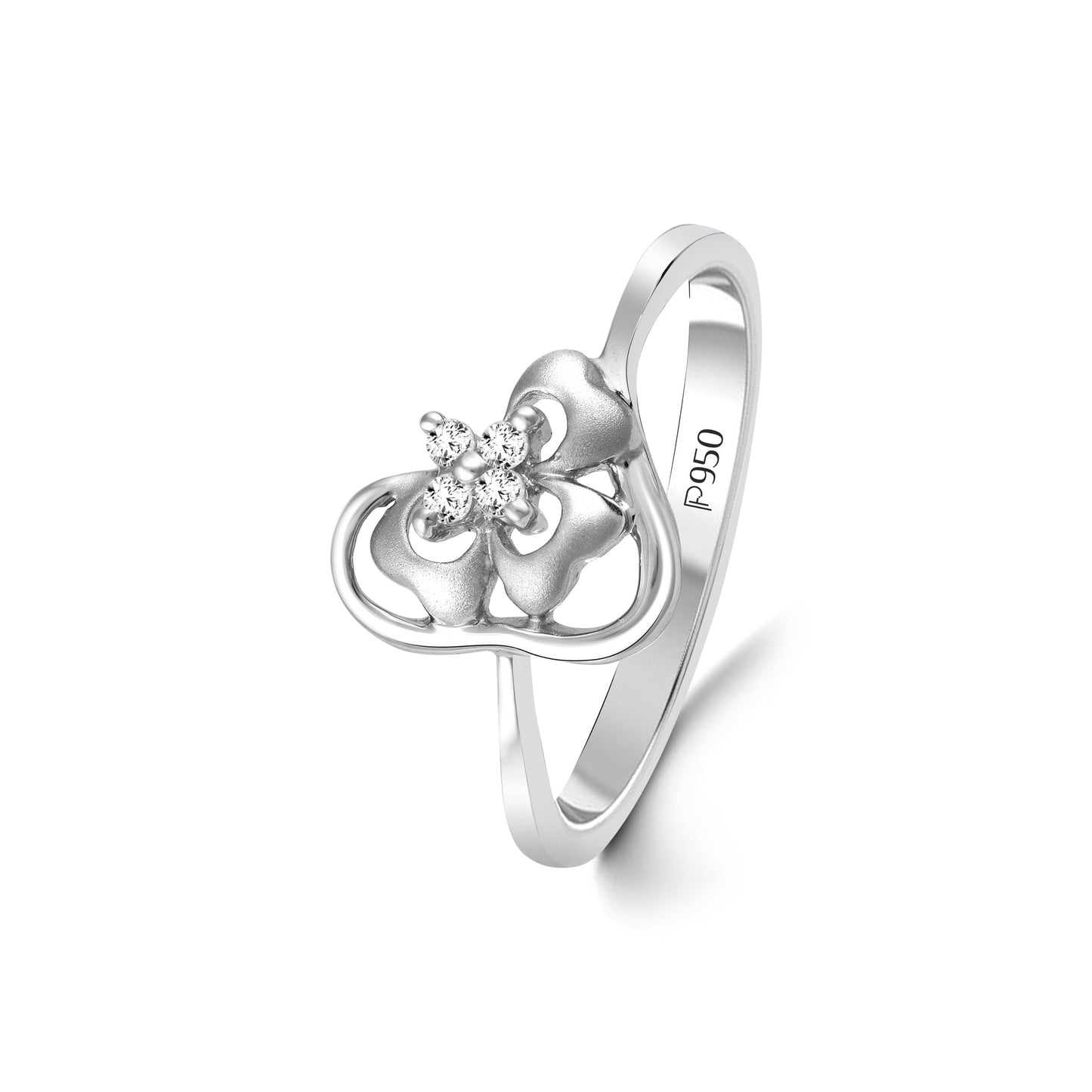 Aurora Gleam Platinum Ring