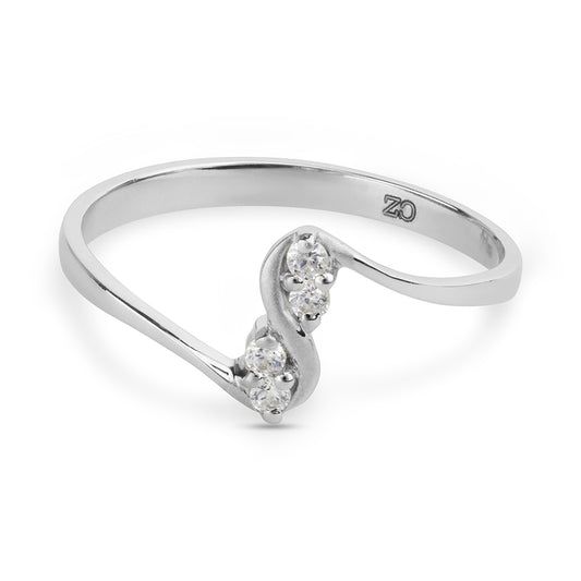 Blush Harmony Platinum Ring