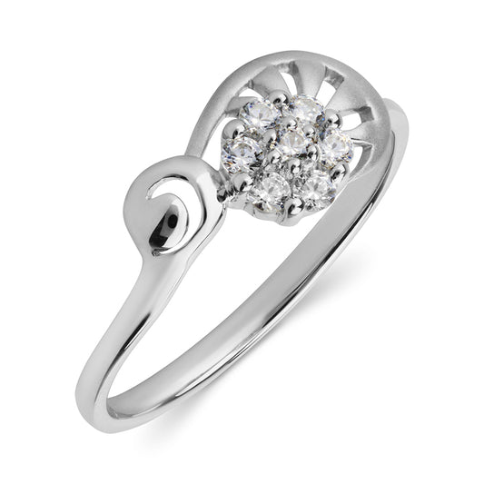 Elegant Promise Platinum Ring