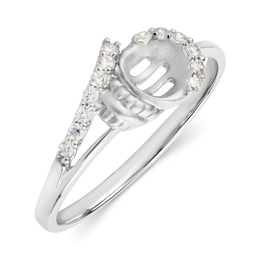 Hidden Bloom Platinum Ring