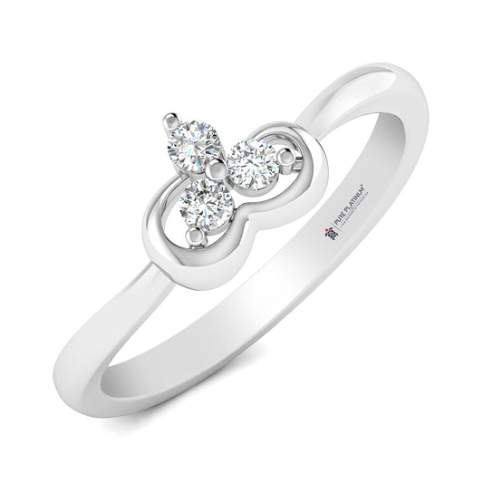 Diamond Whisper Platinum Ring