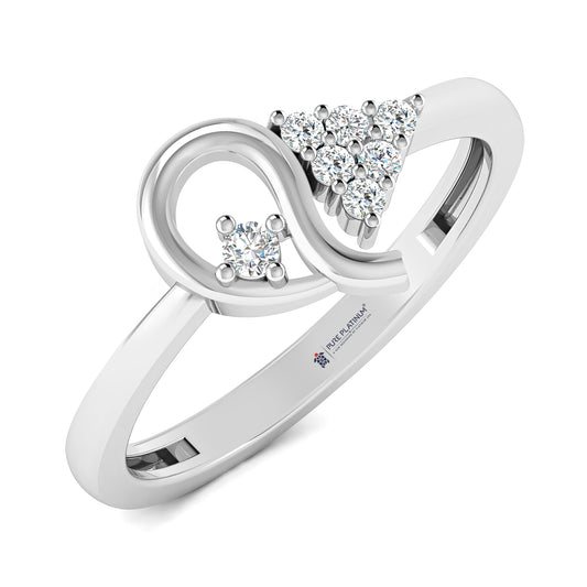 Love Whisper Platinum Ring