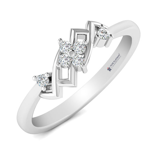 Twilight Embrace Platinum Ring
