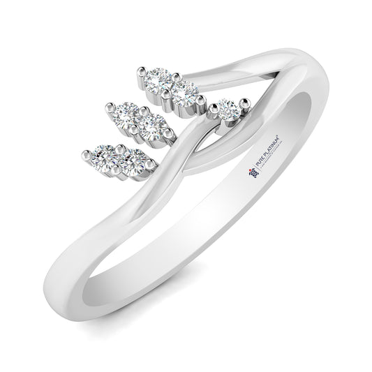 Diamond Mirage Platinum Ring