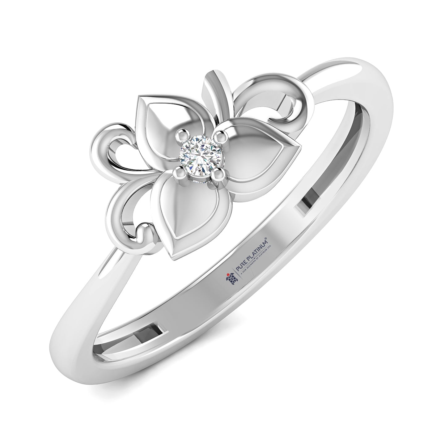 Pure Sparkle Platinum Ring