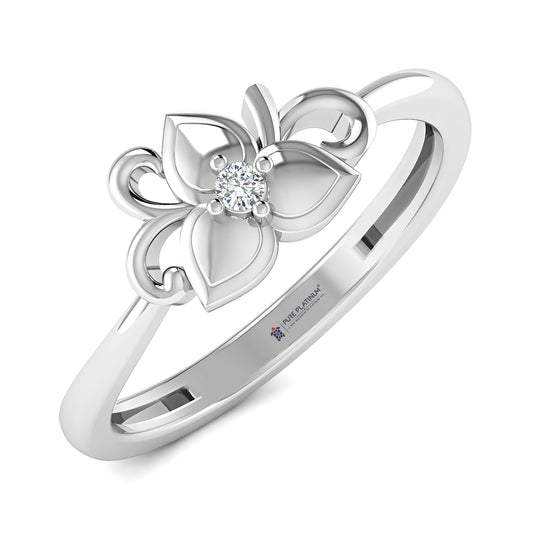 Pure Sparkle Platinum Ring