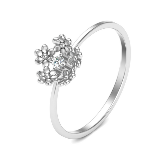 Rose Essence Platinum Ring