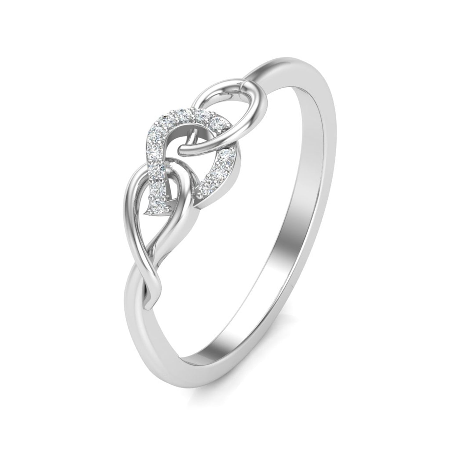 Diamond Lure Platinum Ring