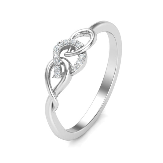 Diamond Lure Platinum Ring