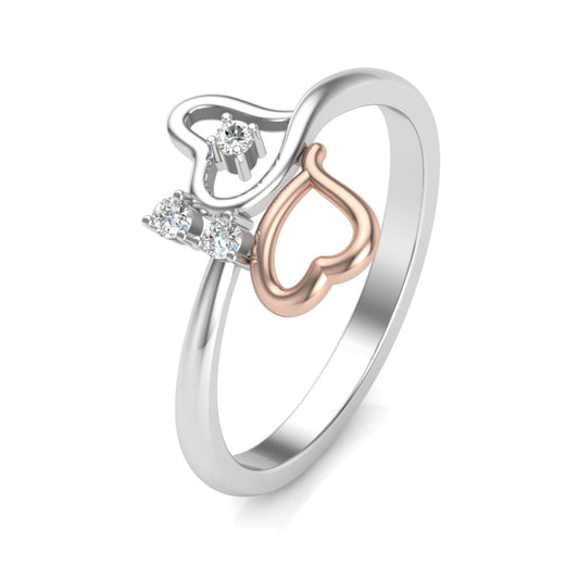 Blossom Crown Two Tone Ring