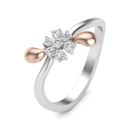 Aurora Shine Two Tone Ring
