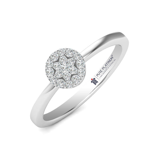 Beloved Spark Platinum Ring