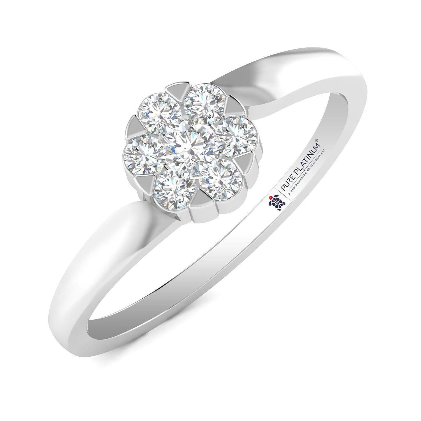 Queen’s Whisper Platinum Ring