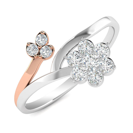 Starlight Rose Two Tone Ring