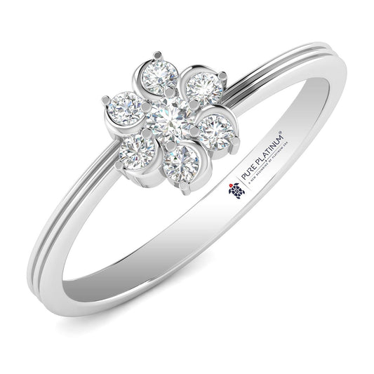 Tiara Glow Platinum Ring