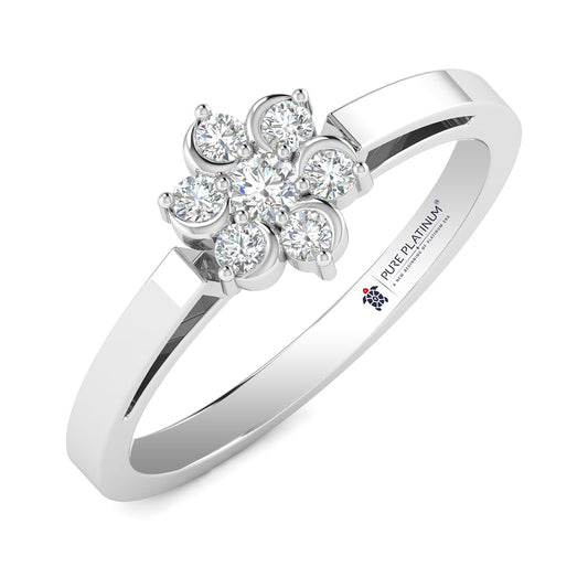 Angel’s Halo Platinum Ring