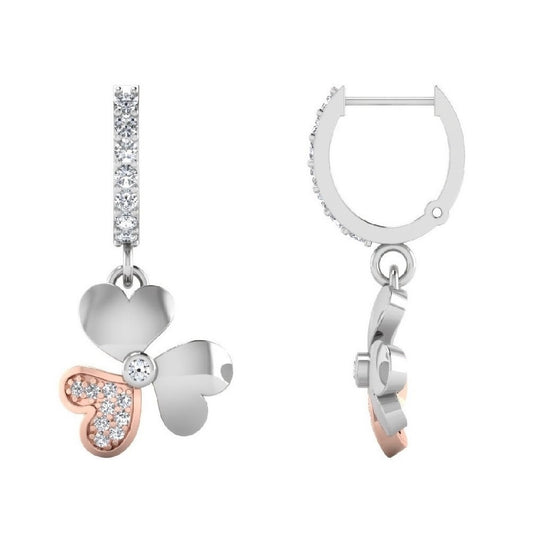 True Emotion Two Tone Bali Earrings