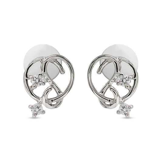 Platinum Fantasy Stud Earrings
