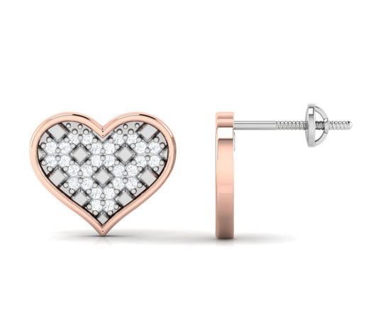 Luxe Rose Shine Two Tone Earrings