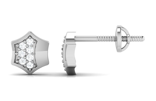Diamond Lustre Stud Earrings