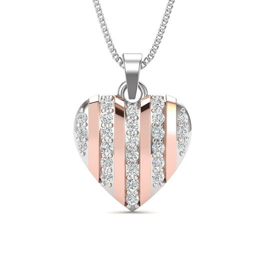 Enchanted Love Two Tone Pendant